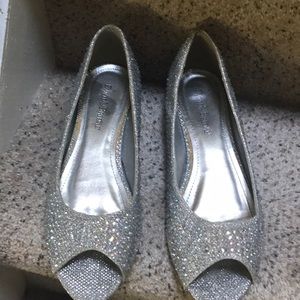 Rhinestone studded wedges